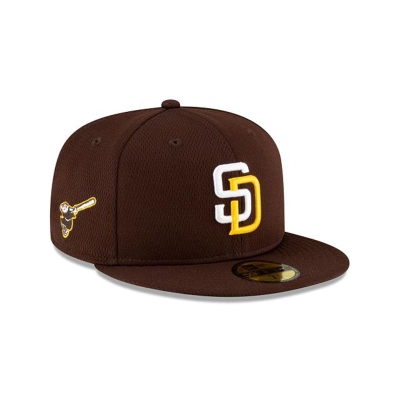 Brown San Diego Padres Hat - New Era MLB 2021 Spring Training 59FIFTY Fitted Caps USA9580147